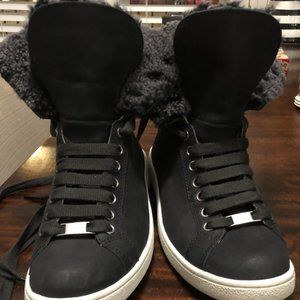Ugg High Top Sneakers with Fur